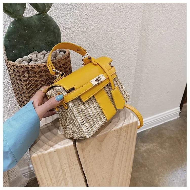 Vintage Woven Rattan Bag