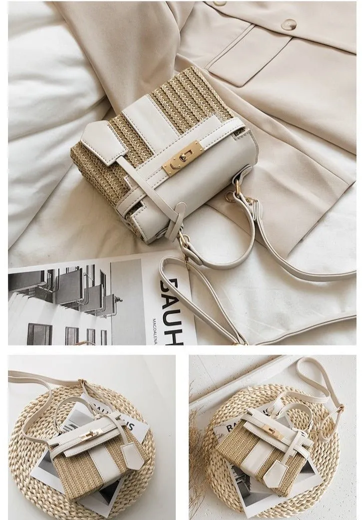 Vintage Woven Rattan Bag