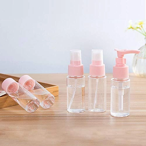 Vitog Travel Bottles Kit, TSA Approved Leak Proof Portable Toiletry Containers Set, Clear BPA Free PET Cosmetic Containers for Lotion, Shampoo, Cream, Soap, Set of 11