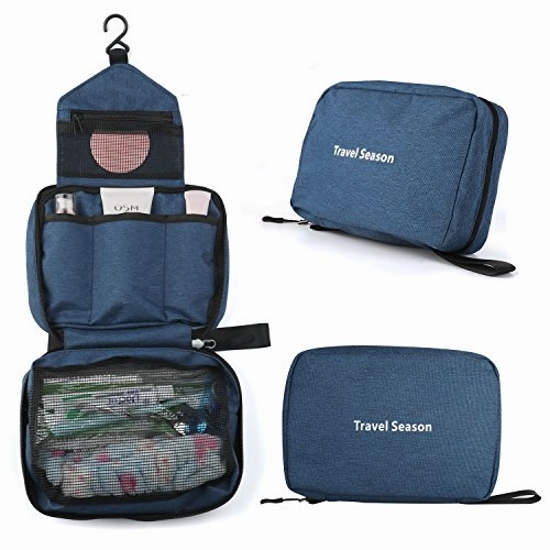 Vivefox Premium Hanging Toiletry Bag, Women & Men Travel Kit Cosmetic Make Up Bag Case Organizer,