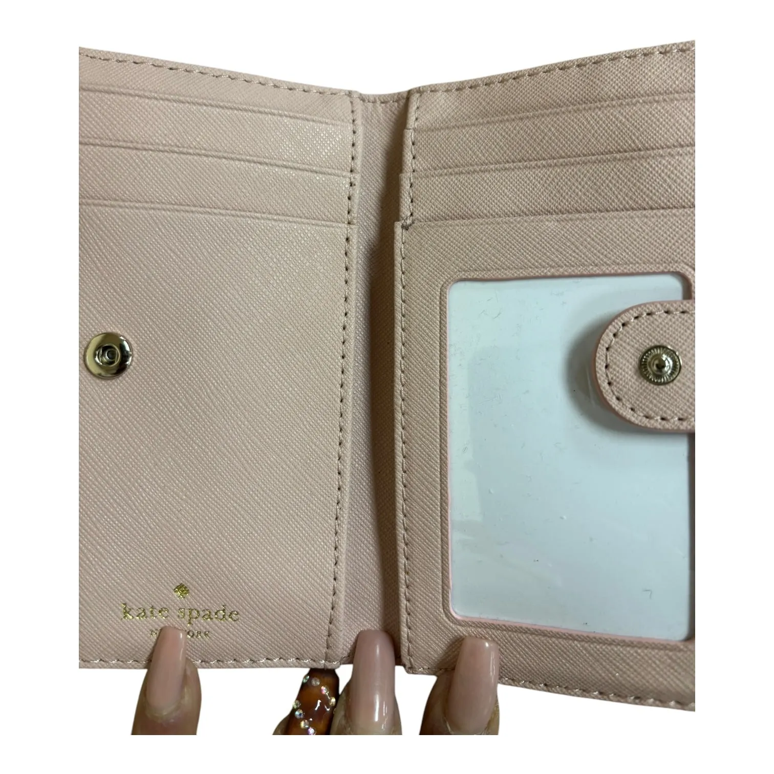 Wallet Designer By Kate Spade In Pink & Red, Size:Small