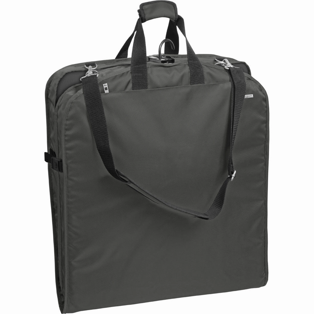 WallyBags 45" Premium Extra Capacity Travel Garment Bag With Shoulder Strap