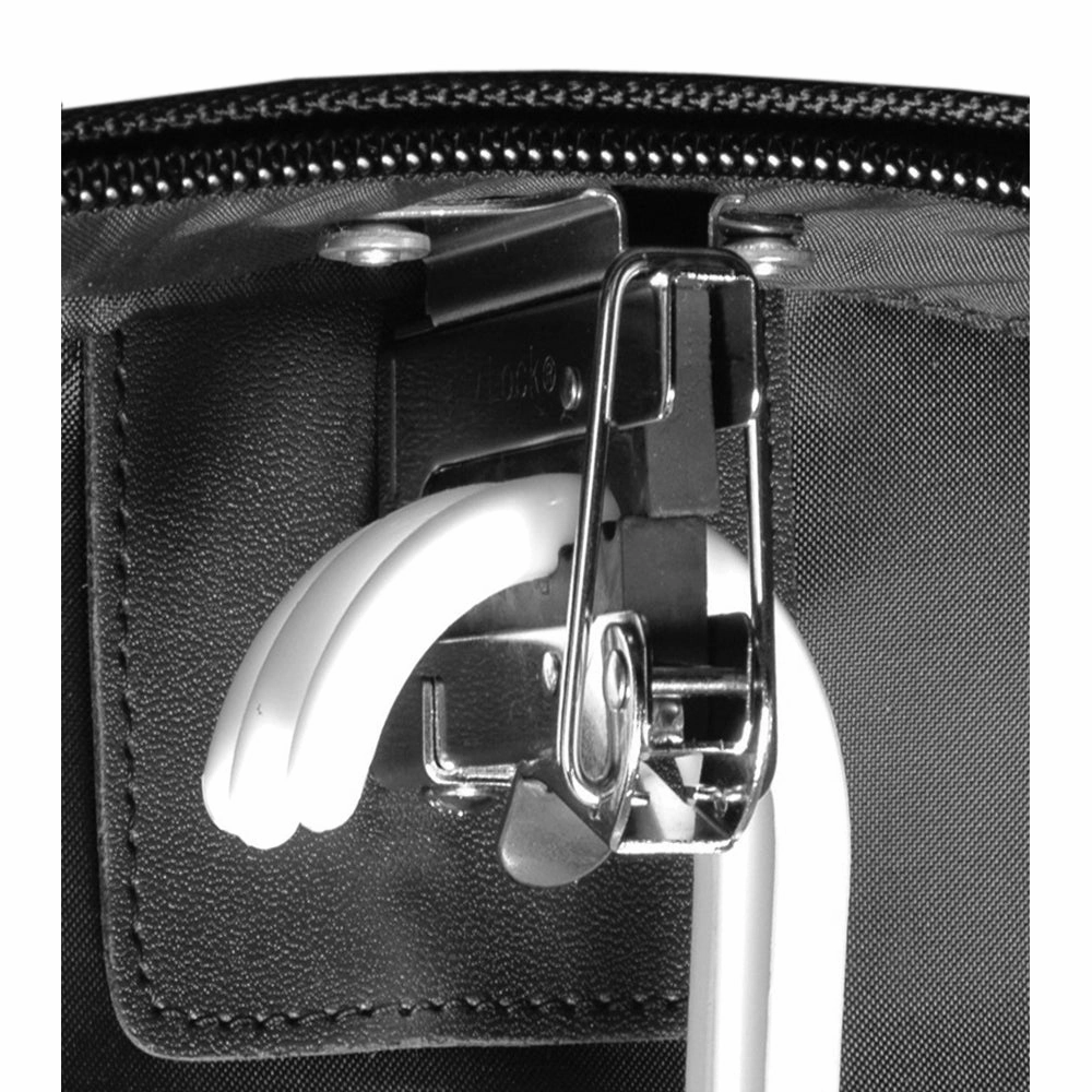 WallyBags 45" Premium Framed Garment Bag with shoulder strap and multiple pockets