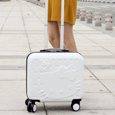 Wholesale!Girls Cute 14 16 Abs Hello Kitty Travel Luggage Sets,High Quality Female Lovely Travel