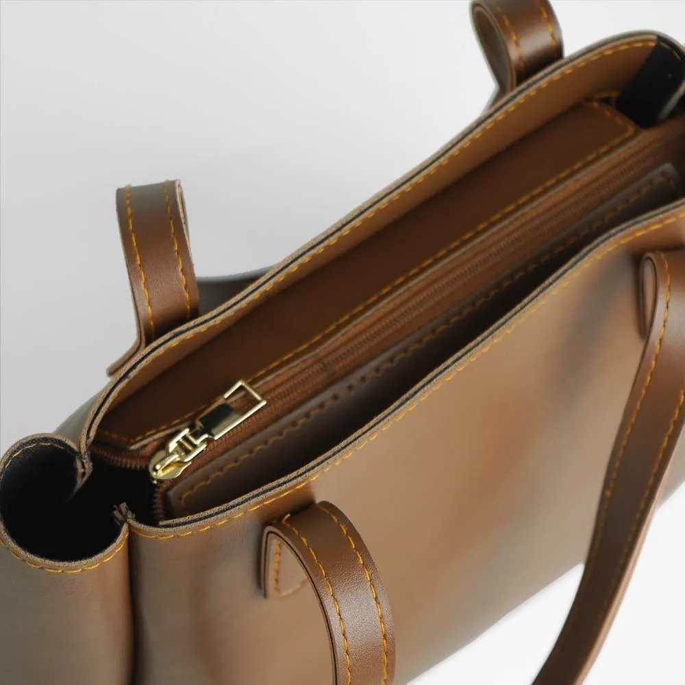 Wide set of 2 Bag Brown