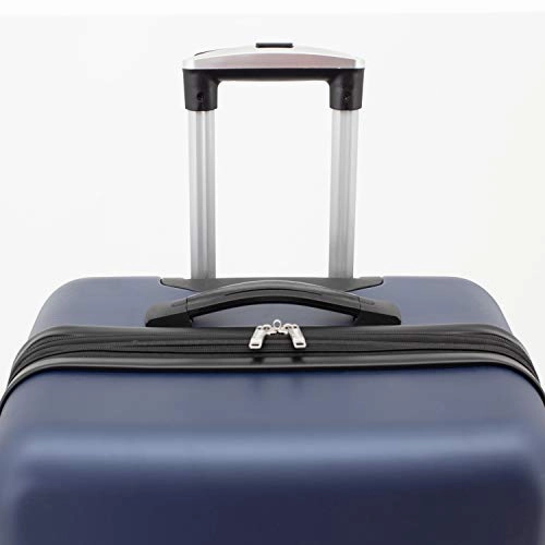 Wrangler Smart Luggage Set with Cup Holder and USB Port, Navy Blue, 3 Piece