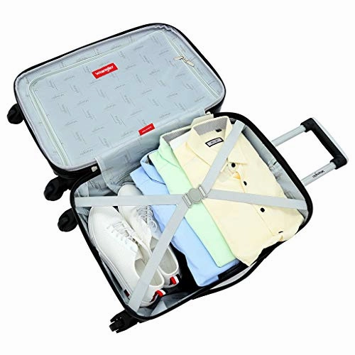 Wrangler Smart Luggage Set with Cup Holder and USB Port, Navy Blue, 3 Piece