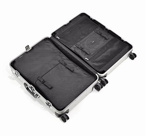 Zero Halliburton Geo Aluminum 3.0 26" 4 Wheel Spinner Travel Case Zrg2526 (Black)