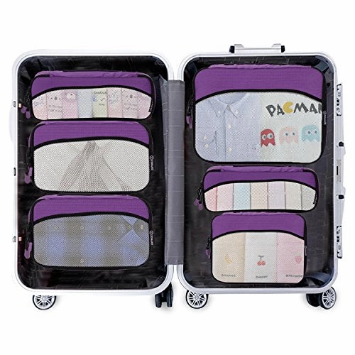ZOMAKE 6 Set Packing Cubes for TravelLightweight Luggage Packing Organizer