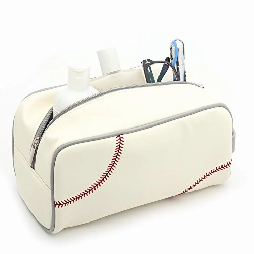 Zumer Sport Men'S Toiletry Bag, Baseball White, One Size